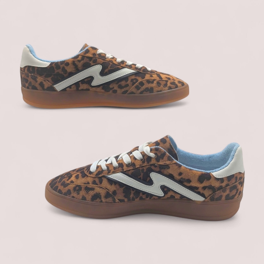 Madden Girl Leopard Print Faux Suede Sneakers | Size 8M | Excellent Condition - Picture 6 of 11
